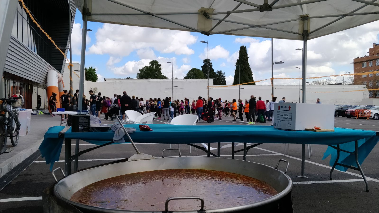 Paella Gigante de verduras para la cadena de Gimnasios GOFIT